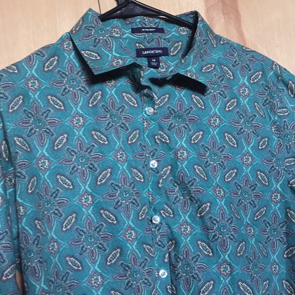 Lands End Button Down - image 3